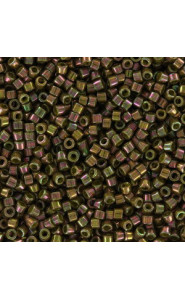Miyuki delica Beads 11/0 - Opaque olive golden luster DB-132 